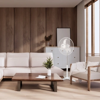 Вентилятор напольный Ac Electric AFF-505W 40Вт скоростей:3 белый - купить недорого с доставкой в интернет-магазине