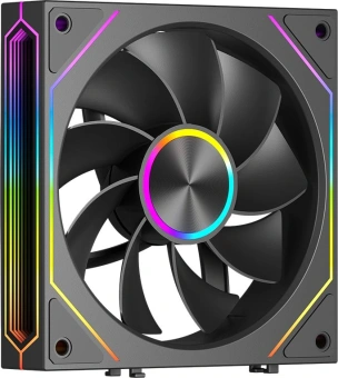 Вентилятор для корпуса PcCooler F3 X120R Reverse ARGB 120х120x25 черный 4-pin 28.4дБ (F3X12R-BKAC-GL) Ret - купить недорого с доставкой в интернет-магазине
