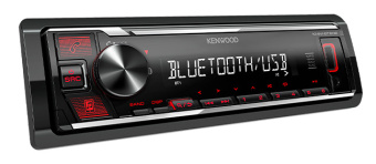 Автомагнитола Kenwood KMM-BT208 1DIN 4x50Вт - купить недорого с доставкой в интернет-магазине