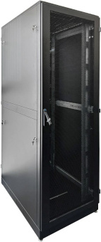 Шкаф серверный ЦМО (ШТК-М-42.6.10-44АА-9005) напольный 42U 600x1000мм пер.дв.перфор. задн.дв.перфор. 2 бок.пан. 550кг черный 855мм 121кг 180град. 2030мм сталь - купить недорого с доставкой в интернет-магазине