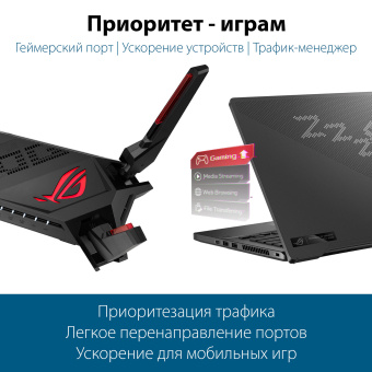 Роутер беспроводной Asus GT-AX6000 AX6000 100/1000/2500BASE-T черный - цена, купить или заказать с доставкой в интернет-магазине Роутер беспроводной Asus GT-AX6000 AX6000 100/1000/2500BASE-T черный - купить недорого с доставкой в интернет-магазине