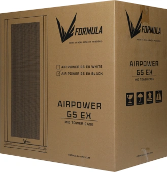 Корпус Formula Air Power G5 EX черный без БП ATX 5x120mm 3x140mm 2xUSB3.0 audio bott PSU - купить недорого с доставкой в интернет-магазине