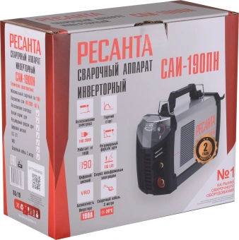 Сварочный аппарат Ресанта САИ-190ПН инвертор ММА DC 7.2кВт - купить недорого с доставкой в интернет-магазине