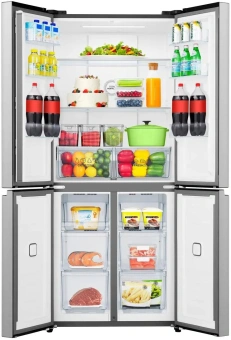 Холодильник Gorenje NRM819E61X 3-хкамерн. серый инвертер - купить недорого с доставкой в интернет-магазине