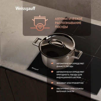 Индукционная варочная поверхность Weissgauff HI 430 BM черный - цена, купить или заказать с доставкой в интернет-магазине Индукционная варочная поверхность Weissgauff HI 430 BM черный - купить недорого с доставкой в интернет-магазине