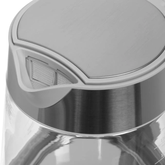 Чайник электрический Haier HK-500 1.7л. 2200Вт серый/белый корпус: стекло/пластик (TD0029955RU) - купить недорого с доставкой в интернет-магазине