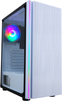 Корпус Formula CL-3302W RGB белый без БП ATX 7x120mm 2xUSB2.0 1xUSB3.0 audio bott PSU - купить недорого с доставкой в интернет-магазине