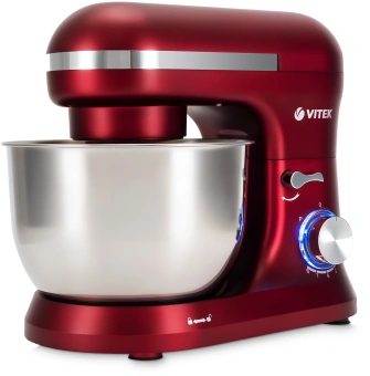 Миксер планетарный Vitek VT-PM0111 1500Вт вишневый - купить недорого с доставкой в интернет-магазине