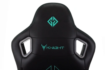 Кресло игровое Knight Titgame черный экокожа с подголов. крестов. пластик - купить недорого с доставкой в интернет-магазине
