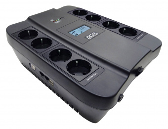 Источник бесперебойного питания Powercom Spider SPD-750U LCD USB 450Вт 750ВА черный - купить недорого с доставкой в интернет-магазине