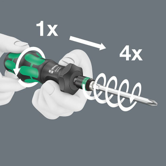 Набор отверток Wera Kraftform Kompakt Turbo Imperial 1 в компл.:19 предметов (WE-057483) - купить недорого с доставкой в интернет-магазине