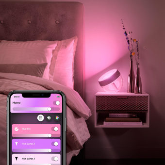 Умный светильник Philips Hue Iris настол. розовый (929002376301) - купить недорого с доставкой в интернет-магазине