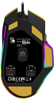Мышь A4Tech Bloody W95 Max Sports желтый/серый оптическая 12000dpi USB 10but (W95 MAX SPORTS LIME) - купить недорого с доставкой в интернет-магазине
