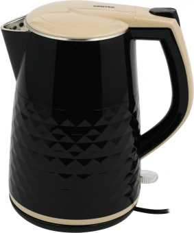 Чайник электрический Centek CT-0025 1.8л. 2000Вт черный/бежевый корпус: металл/пластик (CT-0025 BLACK) - купить недорого с доставкой в интернет-магазине