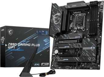 Материнская плата MSI Z890 GAMING PLUS WIFI Soc-1851 Intel Z890 4xDDR5 ATX AC`97 8ch(7.1) 5Gigabit RAID+HDMI+DP - купить недорого с доставкой в интернет-магазине
