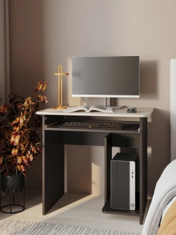 Стол для компьютера Сокол КСТ- 21.1 столешница ЛДСП венге дуб беленый каркас венге (КСТ21.1ВБ5) - купить недорого с доставкой в интернет-магазине