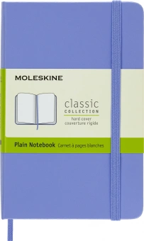 Блокнот Moleskine CLASSIC QP012B42 Pocket 90x140мм 192стр. нелинованный твердая обложка голубая гортензия - купить недорого с доставкой в интернет-магазине