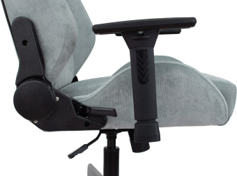 Кресло игровое Knight N1 Fabric серо-голубой Light-28 с подголов. крестов. металл - купить недорого с доставкой в интернет-магазине