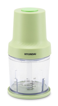 Измельчитель электрический Hyundai HYC-P3128 0.8л. 350Вт салатовый/белый - купить недорого с доставкой в интернет-магазине