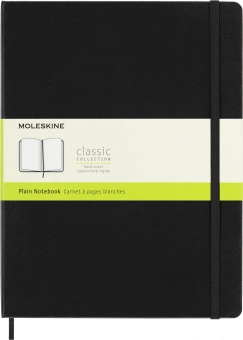 Блокнот Moleskine CLASSIC QP092 XLarge 190х250мм 192стр. нелинованный твердая обложка черный - купить недорого с доставкой в интернет-магазине