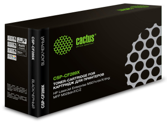 Картридж лазерный Cactus CSP-CF289X черный (10000стр.) для HP LJ M507/MFP M528 - купить недорого с доставкой в интернет-магазине