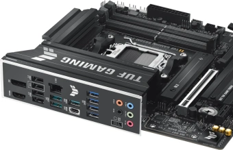 Материнская плата Asus TUF GAMING B850M-PLUS SocketAM5 AMD B850 4xDDR5 mATX AC`97 8ch(7.1) 2.5Gg RAID+HDMI+DP - купить недорого с доставкой в интернет-магазине