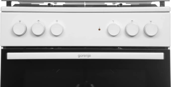 Плита Комбинированная Gorenje GK6A20WF белый (стеклянная крышка) реш.чугун - купить недорого с доставкой в интернет-магазине