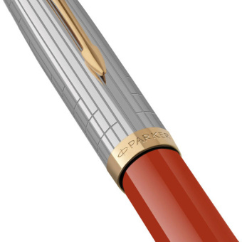 Ручка перьев. Parker 51 Premium (CW2169071) Red Rage GT F сталь нержавеющая подар.кор. - купить недорого с доставкой в интернет-магазине