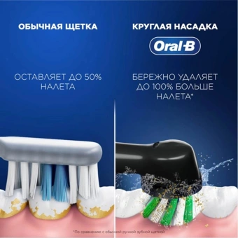 Зубная щетка электрическая Oral-B Pro 1 80870428 черный - купить недорого с доставкой в интернет-магазине