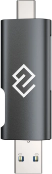 Устройство чтения карт памяти USB 2.0/Type C Digma CR-CU2520-G серый - купить недорого с доставкой в интернет-магазине