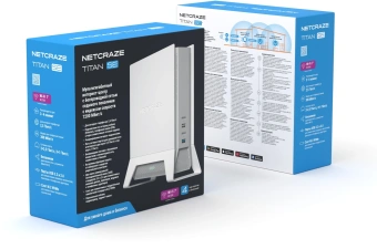 Роутер беспроводной Keenetic Netcraze Titan SE (NC-4210) BE7200 10/100/1000/2500BASE-TX/4G ready белый - купить недорого с доставкой в интернет-магазине