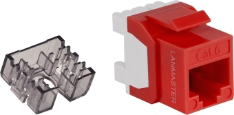 Модуль Lanmaster LAN-OK45U6/180N-RD Keystone RJ45 кат.6 крас. - купить недорого с доставкой в интернет-магазине