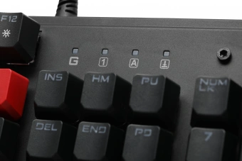 Клавиатура A4Tech S510R механическая черный USB for gamer LED (S510R USB FIRE BLACK/BLMS RED) кабель 1.8м - купить недорого с доставкой в интернет-магазине