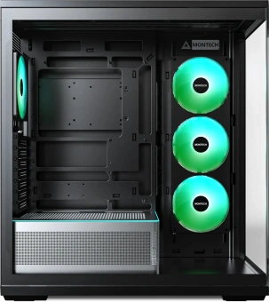 Корпус Montech TG3 черный без БП ATX 9x120mm 4x140mm 2xUSB3.0 audio bott PSU - купить недорого с доставкой в интернет-магазине