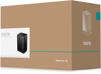Корпус Deepcool CH270 черный без БП mATX 6x120mm 2x140mm 2xUSB3.0 audio bott PSU - купить недорого с доставкой в интернет-магазине