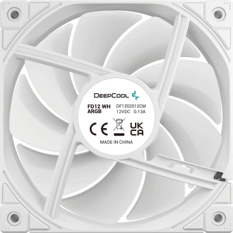 Вентилятор для корпуса Deepcool FD12 120х120x25 белый 4-pin 26.9дБ (упак.:3шт) (R-FD12-WHNPN3-G) Ret - купить недорого с доставкой в интернет-магазине