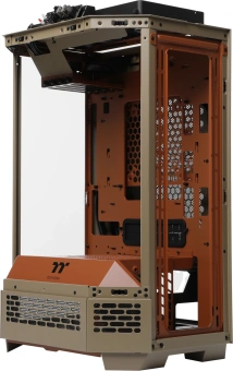 Корпус Thermaltake The Tower 300 Gravel Send коричневый без БП mATX 8x120mm 6x140mm 2xUSB3.0 audio bott PSU - купить недорого с доставкой в интернет-магазине