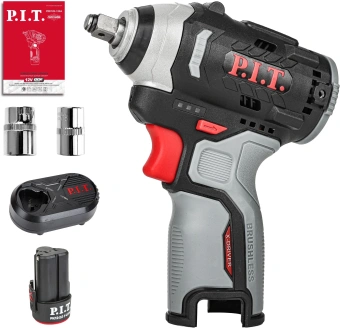 Гайковерт P.I.T. PIW12K-120A/1 аккум. патрон:квад.3/8" - купить недорого с доставкой в интернет-магазине
