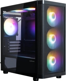 Корпус Zalman M4 SE черный без БП mATX 6x120mm 2xUSB2.0 1xUSB3.0 audio bott PSU - купить недорого с доставкой в интернет-магазине