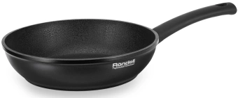 Сковорода Rondell Mustang RDA-598 круглая 26см покрытие: Xylan Plus ручка несъемная (без крышки) черный - купить недорого с доставкой в интернет-магазине