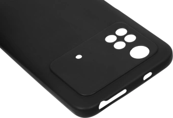Чехол (клип-кейс) DF для Xiaomi Poco M4 Pro poCase-03 черный - купить недорого с доставкой в интернет-магазине