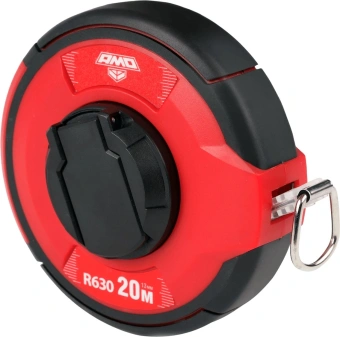 Рулетка строительная Amo R630 дл.полотна 20м изм.шкала в см зацеп простой красный/черный (851605) - купить недорого с доставкой в интернет-магазине