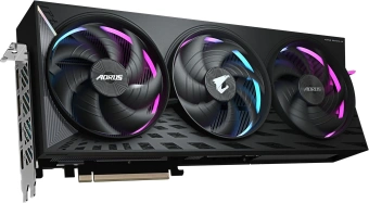 Видеокарта Gigabyte PCI-E GV-R9070XT AORUS E-16GD 1.0 AMD Radeon RX 9070XT 16Gb 256bit GDDR6 2570/20000 HDMIx2 DPx2 HDCP Ret - купить недорого с доставкой в интернет-магазине