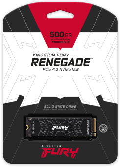 Накопитель SSD Kingston PCI-E 4.0 x4 500Gb SFYRSK/500G Fury Renegade M.2 2280 - купить недорого с доставкой в интернет-магазине