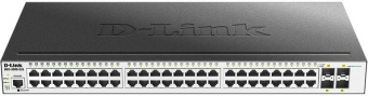 Коммутатор D-Link DGS-3000-52L/B1A (L2) 48x1Гбит/с 4SFP управляемый - купить недорого с доставкой в интернет-магазине