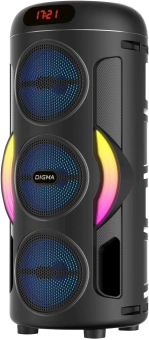 Минисистема Digma D-MC1721 черный 10Вт FM USB BT micro SD - купить недорого с доставкой в интернет-магазине