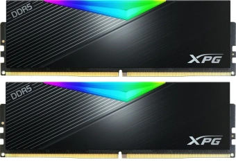 Память DDR5 2x16GB 8000MHz A-Data AX5U8000C3816G-DCLARBK XPG Lancer RGB RTL Gaming PC5-64000 CL38 DIMM 288-pin 1.45В kit dual rank с радиатором Ret - купить недорого с доставкой в интернет-магазине