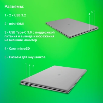 Ноутбук Digma EVE C5801 Celeron N4020 8Gb SSD256Gb Intel UHD Graphics 600 15.6" IPS FHD (1920x1080) Windows 11 Pro silver WiFi BT Cam 5000mAh (DN15CN-8CXW03) - купить недорого с доставкой в интернет-магазине
