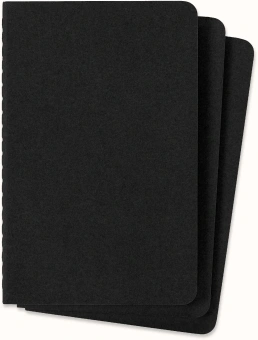 Блокнот Moleskine CAHIER JOURNAL QP312 Pocket 90x140мм обложка картон 64стр. клетка черный (3шт) - купить недорого с доставкой в интернет-магазине