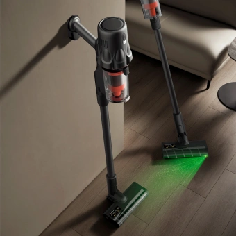 Пылесос ручной Deerma DEM-T30W Station 240Вт серый/черный - купить недорого с доставкой в интернет-магазине